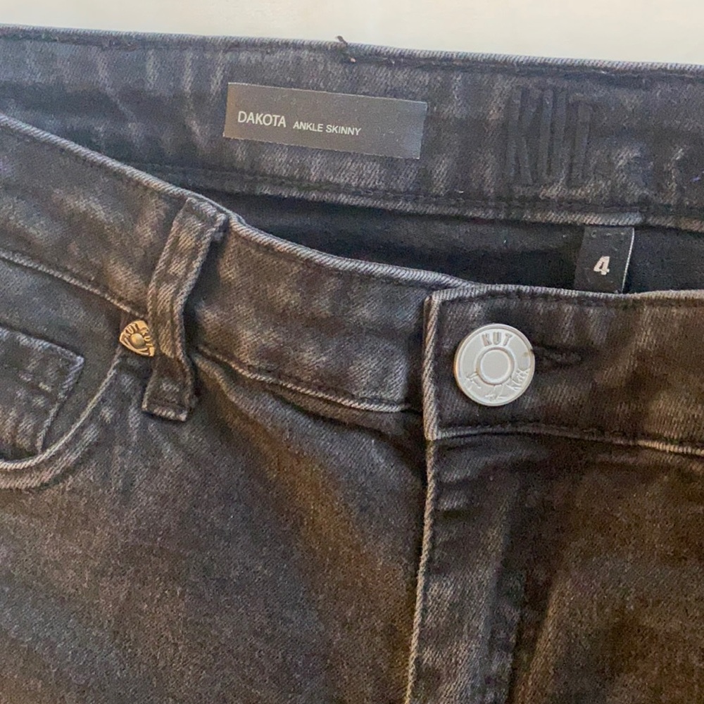 Black ankle slit jeans - Picture 3 of 7
